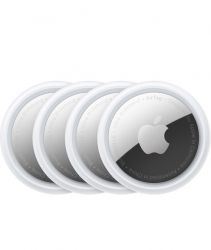 Трекер Apple AirTag белый/ 4 шт, Silver, серебристый 