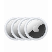 Трекер Apple AirTag белый/ 4 шт, Silver, серебристый 