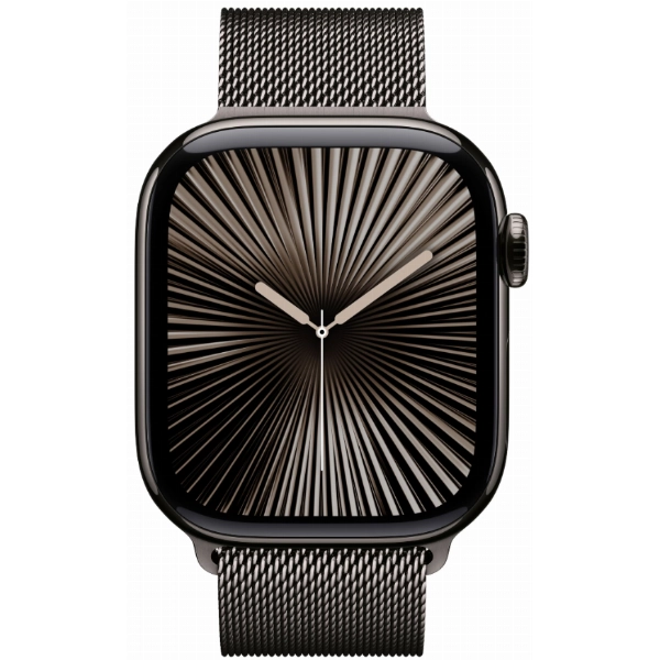 Умные часы Apple Watch Series 10 46 мм, Titanium Case Cellular, Milanese Loop, Black