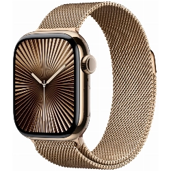 Умные часы Apple Watch Series 10 46 мм, M/L 140-245 мм, Titanium Case Cellular, Milanese Loop, Gold