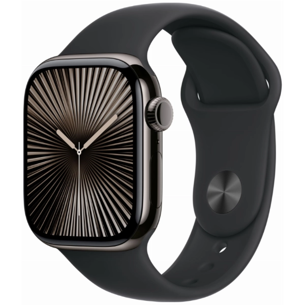 Умные часы Apple Watch Series 10 46 мм, M/L 140-245 мм, Titanium Case GPS+Cellular, Black