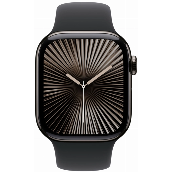 Умные часы Apple Watch Series 10 46 мм, M/L 140-245 мм, Titanium Case GPS+Cellular, Black