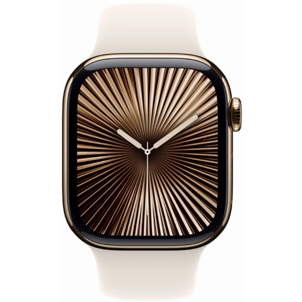 Умные часы Apple Watch Series 10 46 мм, S/M 130-200 мм, Titanium Case GPS+Cellular, Gold