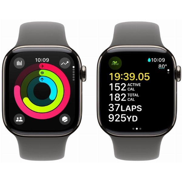 Умные часы Apple Watch Series 10 42 мм, S/M 130-200 мм, Titanium Case GPS+Cellular, Gray