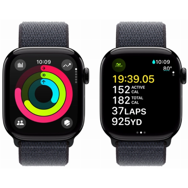 Умные часы Apple Watch Series 10 46 мм, Aluminium Case GPS, Sport Loop, Black