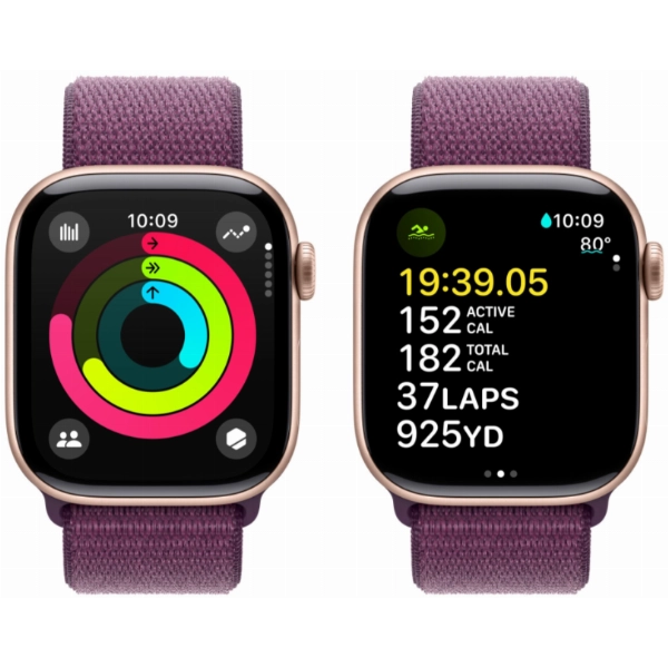 Умные часы Apple Watch Series 10 42 мм, Aluminium Case GPS, Sport Loop, Rose Gold