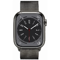 Умные часы Apple Watch Series 8 41 мм, Stainless Steel Case with Milanese Loop, Graphite