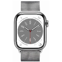Умные часы Apple Watch Series 8 41 мм, Stainless Steel Case with Milanese Loop, Silver