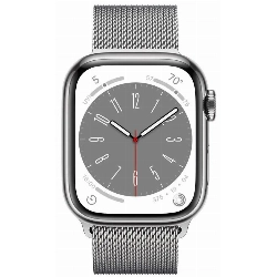 Умные часы Apple Watch Series 8 41 мм, Stainless Steel Case with Milanese Loop, Silver
