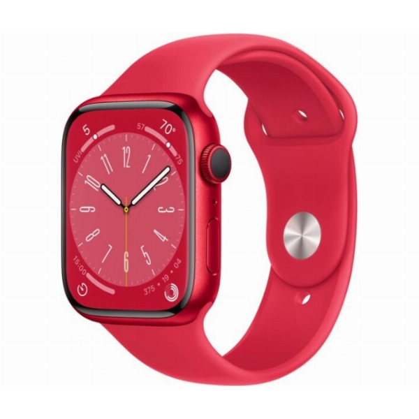 Умные часы Apple Watch Series 8 41 мм, S/M 130-180 мм, Aluminium Case with Sport Band, Red