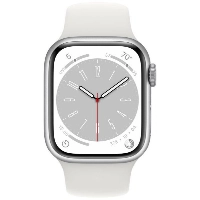 Умные часы Apple Watch Series 8 45 мм, S/M 130-180 мм, Aluminium Case with Sport Band, Silver