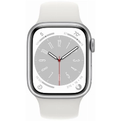 Умные часы Apple Watch Series 8 45 мм, S/M 130-180 мм, Aluminium Case with Sport Band, Silver