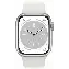 Умные часы Apple Watch Series 8 41 мм, S/M 130-180 мм, Aluminium Case with Sport Band, Silver