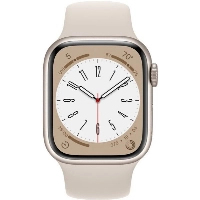 Умные часы Apple Watch Series 8 45 мм, M/L 160-210 мм, Aluminium Case with Sport Band, Starlight