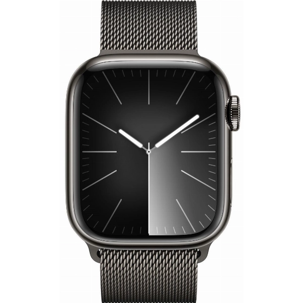 Умные часы Apple Watch Series 9 45 мм, Aluminium Case with Milanese Loop, Graphite