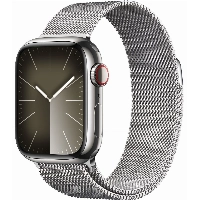 Умные часы Apple Watch Series 9 41 мм, Aluminium Case with Milanese Loop, Silver