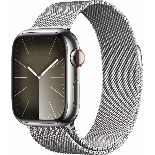 Умные часы Apple Watch Series 9 41 мм, Aluminium Case with Milanese Loop, Silver