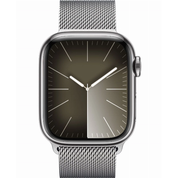 Умные часы Apple Watch Series 9 41 мм, Aluminium Case with Milanese Loop, Silver