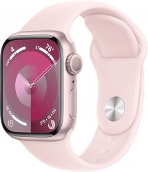 Умные часы Apple Watch Series 9 45 мм, M/L 160-210 мм, Aluminium Case with Sport Band, Pink