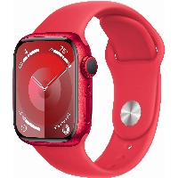 Умные часы Apple Watch Series 9 41 мм, M/L 160-210 мм, Aluminium Case with Sport Band, Red