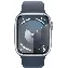 Умные часы Apple Watch Series 9 41 мм, M/L 160-210 мм, Aluminium Case with Sport Band, Silver