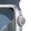 Умные часы Apple Watch Series 9 41 мм, M/L 160-210 мм, Aluminium Case with Sport Band, Silver