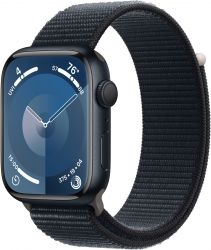 Умные часы Apple Watch Series 9 45 мм, Aluminium Case with Sport Loop, Midnight