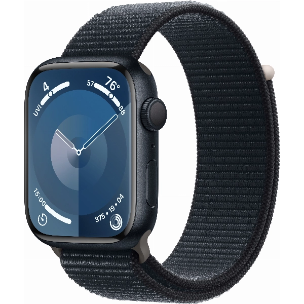 Умные часы Apple Watch Series 9 41 мм, Aluminium Case with Sport Loop, Midnight