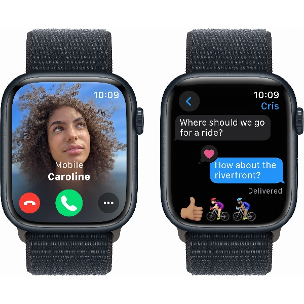 Умные часы Apple Watch Series 9 41 мм, Aluminium Case with Sport Loop, Midnight
