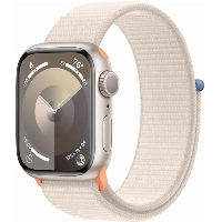 Умные часы Apple Watch Series 9 41 мм, Aluminium Case with Sport Loop, Starlight