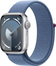 Умные часы Apple Watch Series 9 41 мм, Aluminium Case with Sport Loop, Winter Blue