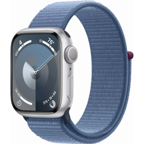 Умные часы Apple Watch Series 9 45 мм, Aluminium Case with Sport Loop, Winter Blue