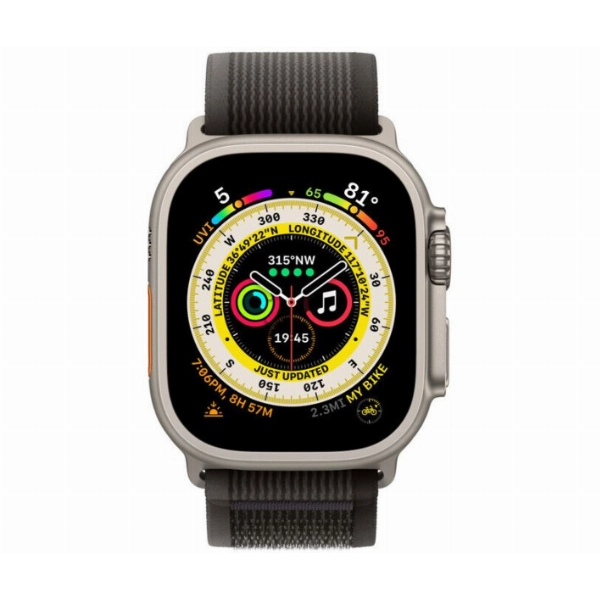 Умные часы Apple Watch Ultra 49 мм, M/L 145-220 мм, Titanium Case with Trail Loop, Black/Gray