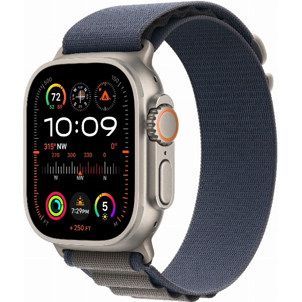 Умные часы Apple Watch Ultra 2 49 мм, M 145-190 мм, Titanium Case with Alpine Loop, Blue