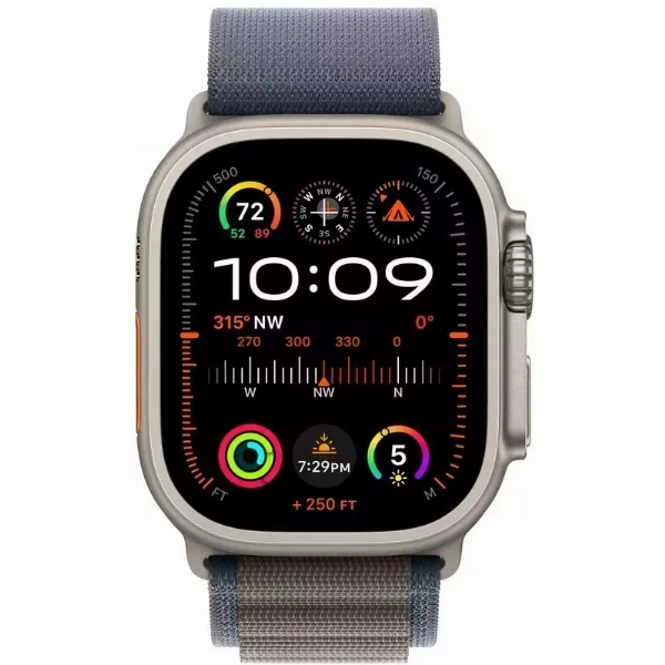 Умные часы Apple Watch Ultra 2 49 мм, M 145-190 мм, Titanium Case with Alpine Loop, Blue