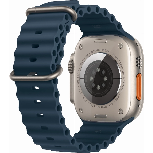 Умные часы Apple Watch Ultra 2 49 мм, Titanium Case with Ocean Band, Blue