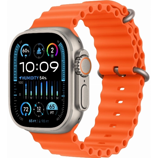 Умные часы Apple Watch Ultra 2 49 мм, Titanium Case with Ocean Band, Orange