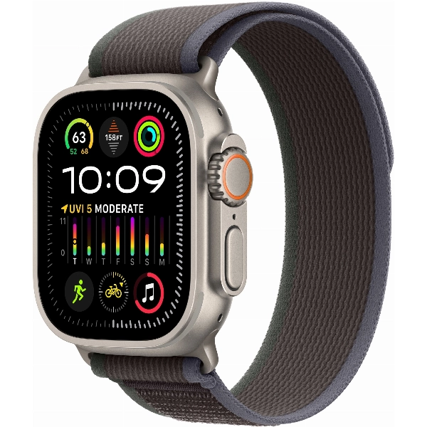 Умные часы Apple Watch Ultra 2 49 мм, M/L 145-220 мм, Titanium Case with Trail Loop, Blue/Black