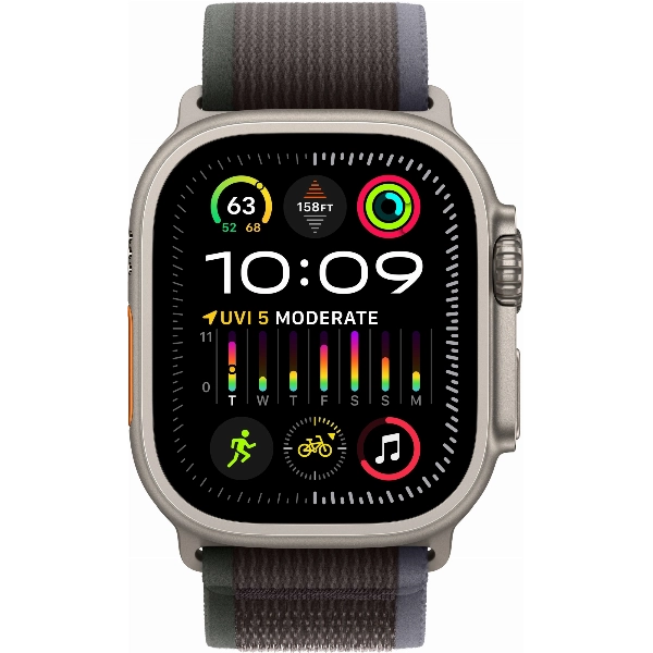 Умные часы Apple Watch Ultra 2 49 мм, M/L 145-220 мм, Titanium Case with Trail Loop, Blue/Black