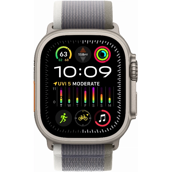 Умные часы Apple Watch Ultra 2 49 мм, S/M 130-180 мм, Titanium Case with Trail Loop, Green/Gray