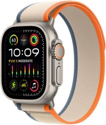 Умные часы Apple Watch Ultra 2 49 мм, S/M 130-180 мм, Titanium Case with Trail Loop, Orange/Beige