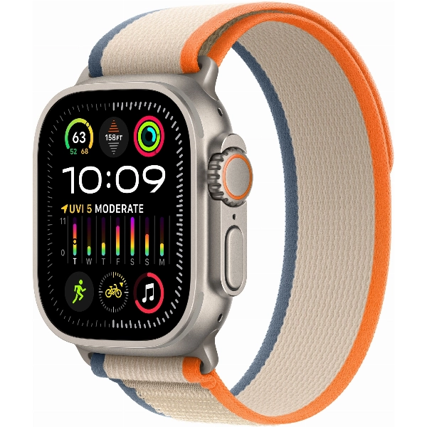Умные часы Apple Watch Ultra 2 49 мм, M/L 145-220 мм, Titanium Case with Trail Loop, Orange/Beige