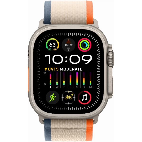 Умные часы Apple Watch Ultra 2 49 мм, M/L 145-220 мм, Titanium Case with Trail Loop, Orange/Beige