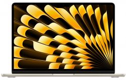 Ноутбук Apple MacBook Air 13 2024 2560x1664, Apple M3, RAM 16 GB, SSD 512 GB, 8-Core CPU 10-Core GPU, macOS, MXCU3, Starlight