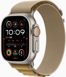 Смарт-часы Apple Watch Ultra 2 2024 49 мм, Natural Titanium Case with Tan Alpine Loop - L