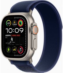 Смарт-часы Apple Watch Ultra 2 2024 49 мм, Natural Titanium Case with Blue Trail Loop - M/L