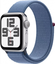 Умные часы Apple Watch Series SE Gen 2 40 мм Aluminium Case, Winter Blue Sport Loop, серебристый
