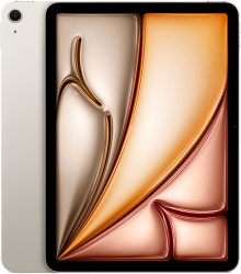 Планшет Apple iPad Air 11 2024 M2, 512 ГБ, Wi-Fi, iPadOS, Starlight, сияющая звезда
