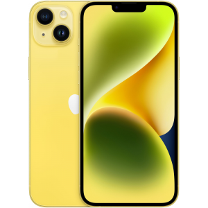Смартфон Apple iPhone 14 Plus 128 ГБ, Dual: nano SIM + eSIM, Yellow, желтый
