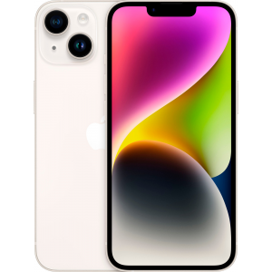 Смартфон Apple iPhone 14 128 ГБ, Dual: nano SIM + eSIM, Starlight, "сияющая звезда"